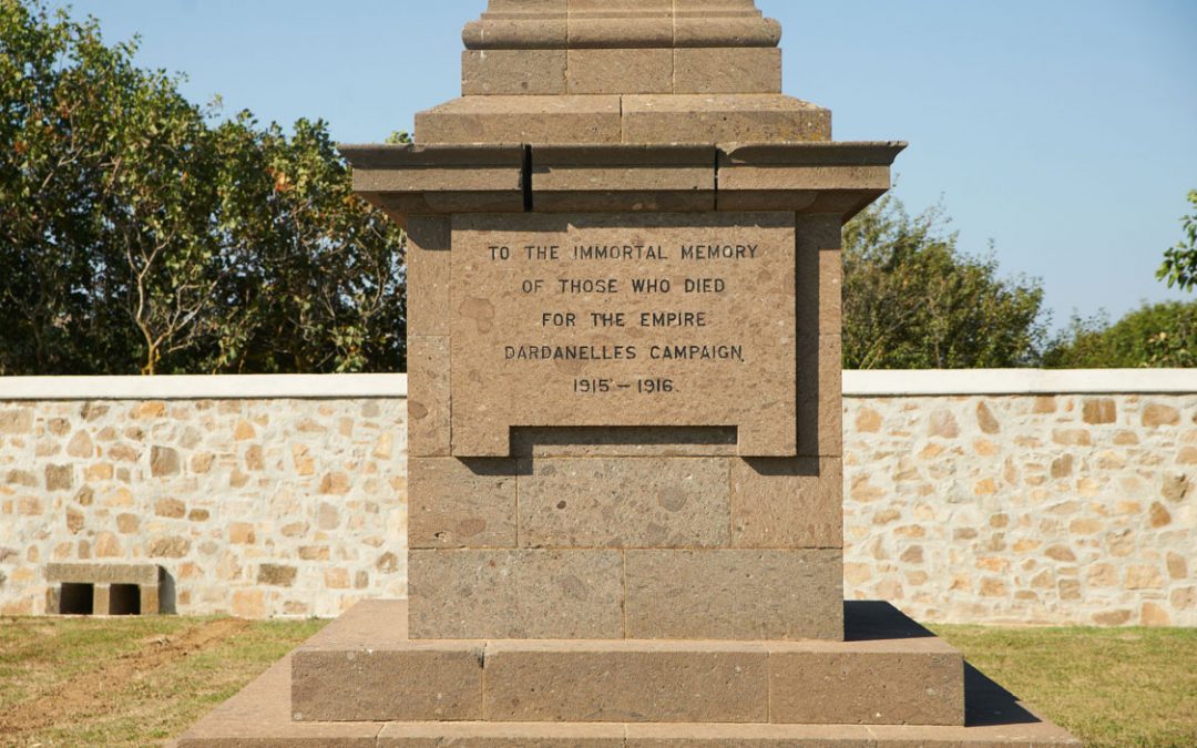 British monument to the dead of the Gallipoli campaign